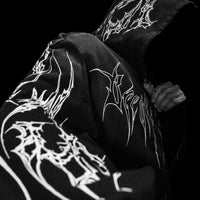 Kingslayer Oversized Zip-up hoodie [SMOKE]