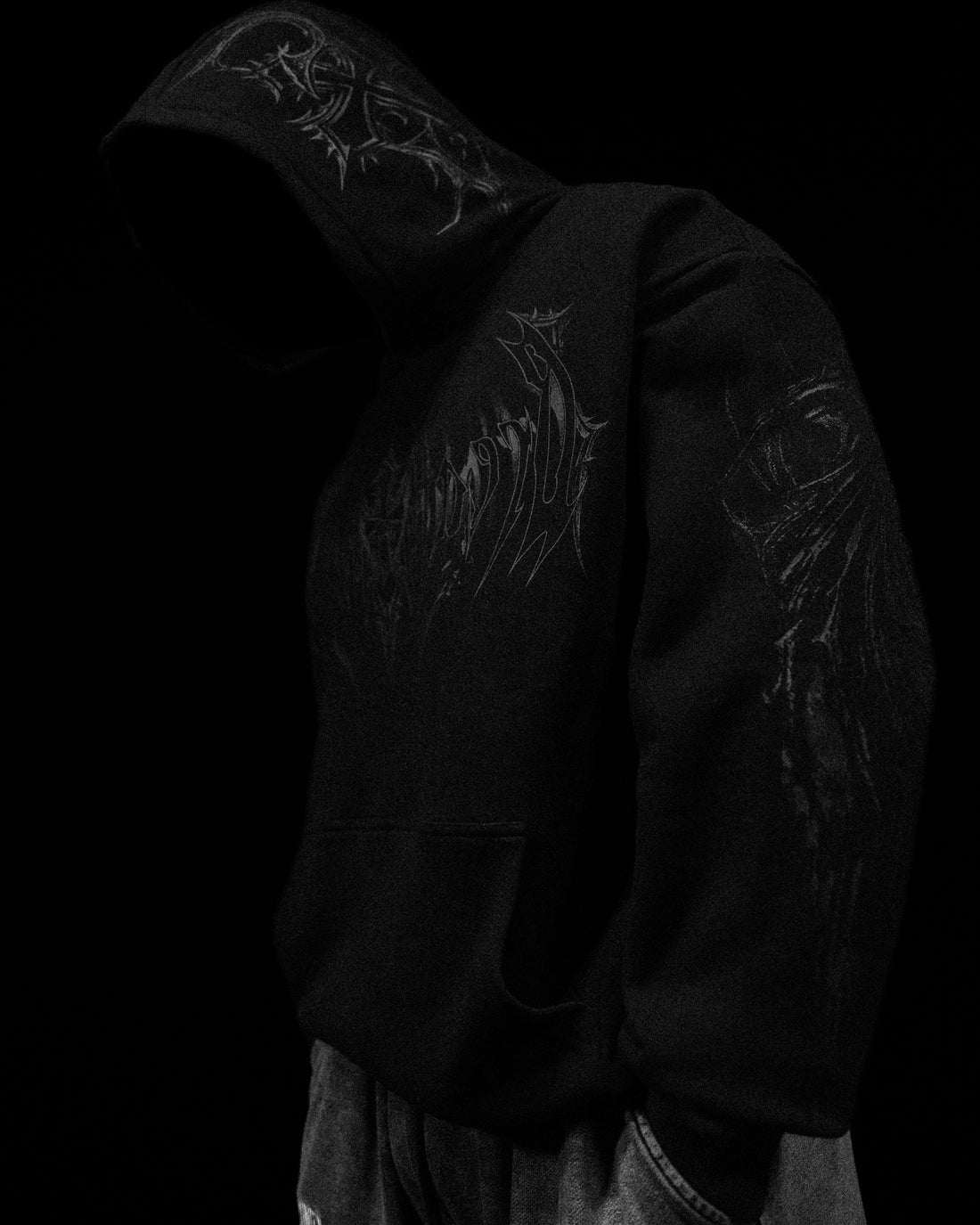 Nightfall Oversized Pullover Hoodie [DARKNESS]