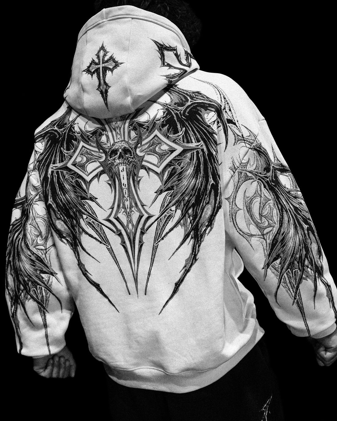 Nightfall Oversized Pullover Hoodie [DIVINE WHITE]