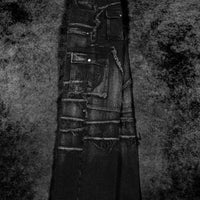 Oversized Distressed Denim Cargo jeans [ALLOY WASH]