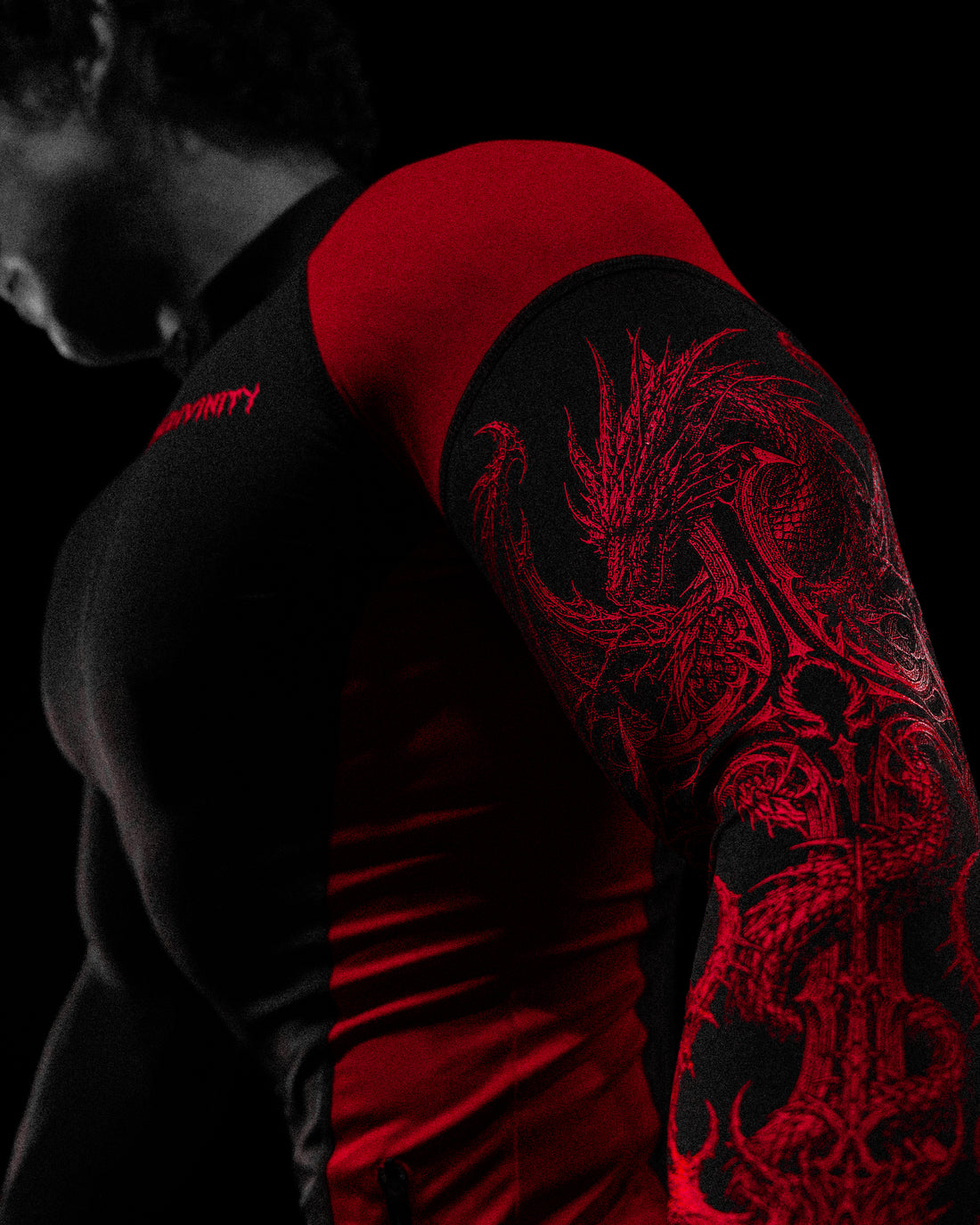 Void Tech™ Blood Wyvern Full-Zip Longsleeve Compression [NIGHTMARE]