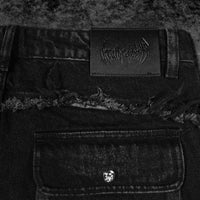 Oversized Distressed Denim Cargo jeans [ALLOY WASH]