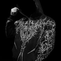 Nocturnal Oversized Zip-up Hoodie [SMOKE]