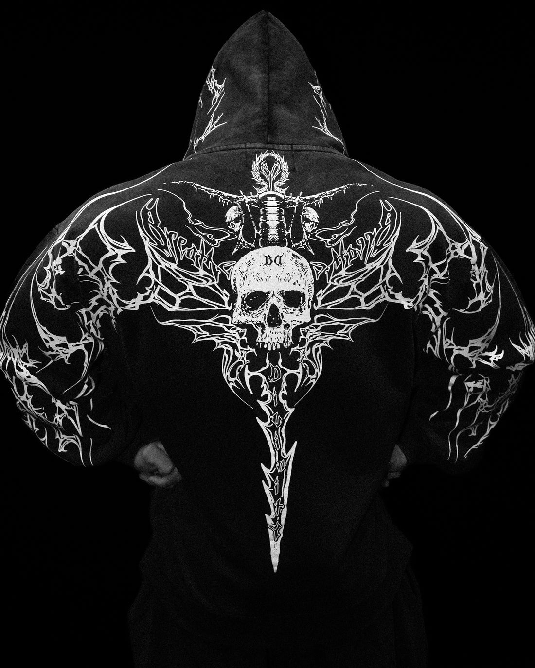 Kingslayer Oversized Zip-up hoodie [SMOKE]