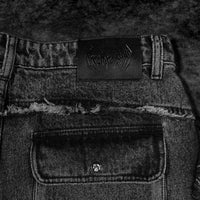Oversized Distressed Denim Cargo jeans [VINTAGE WASH]