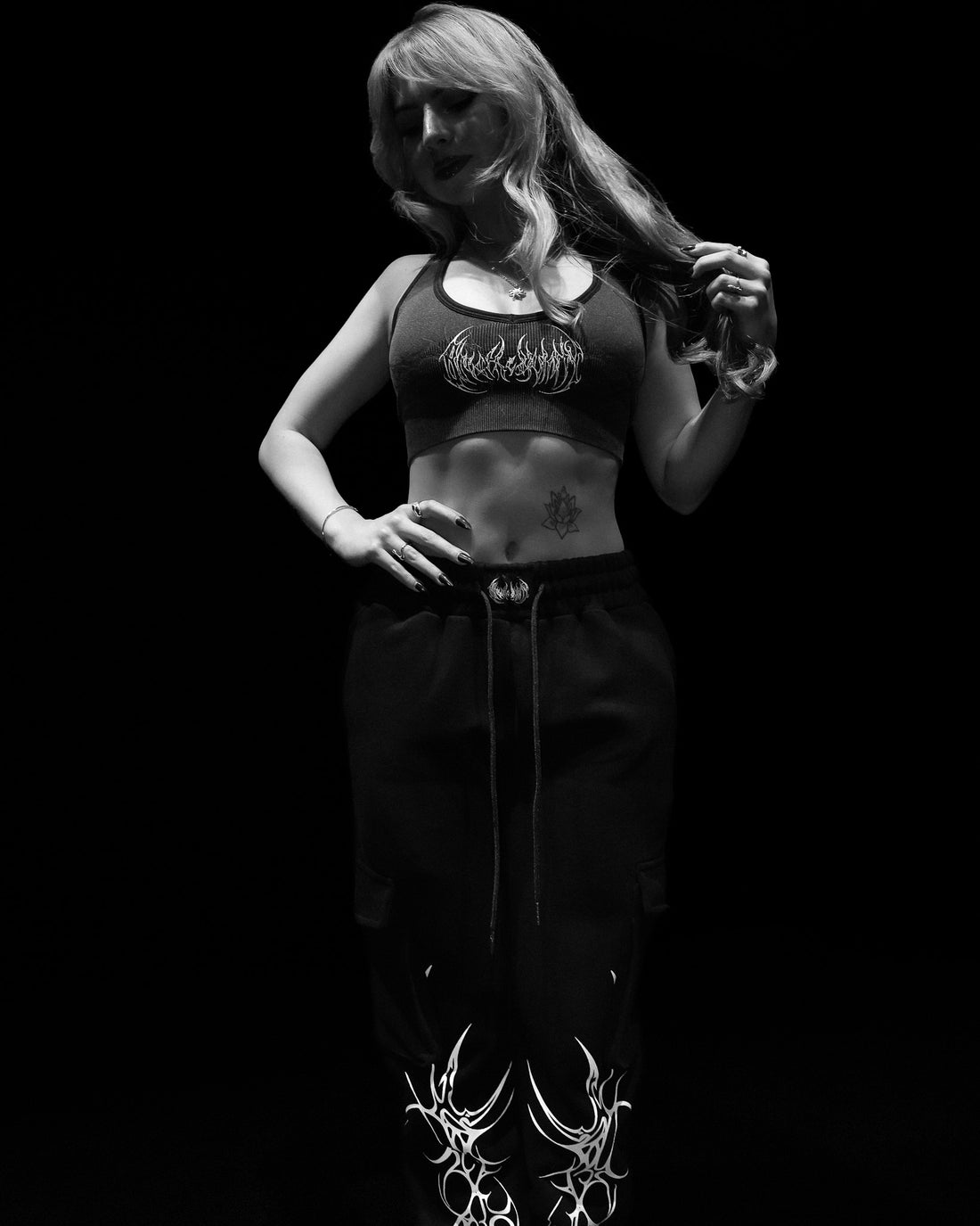 Women's Void Tech™ Blood Sigil Sports Bra [VOID BLACK]