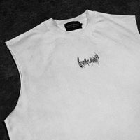 Oversized Cut-off Tee [BONE]