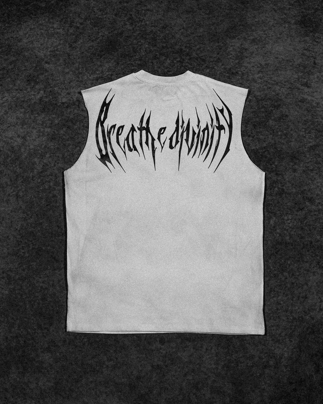 Oversized Cut-off Tee [BONE]