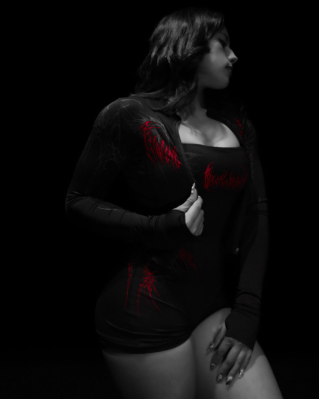 Women's Void Tech™ Moonveil Zip-up Compression jacket [NIGHTMARE]