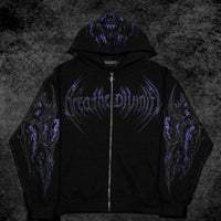 Berserker Oversized Zip-up Hoodie [DUSK]