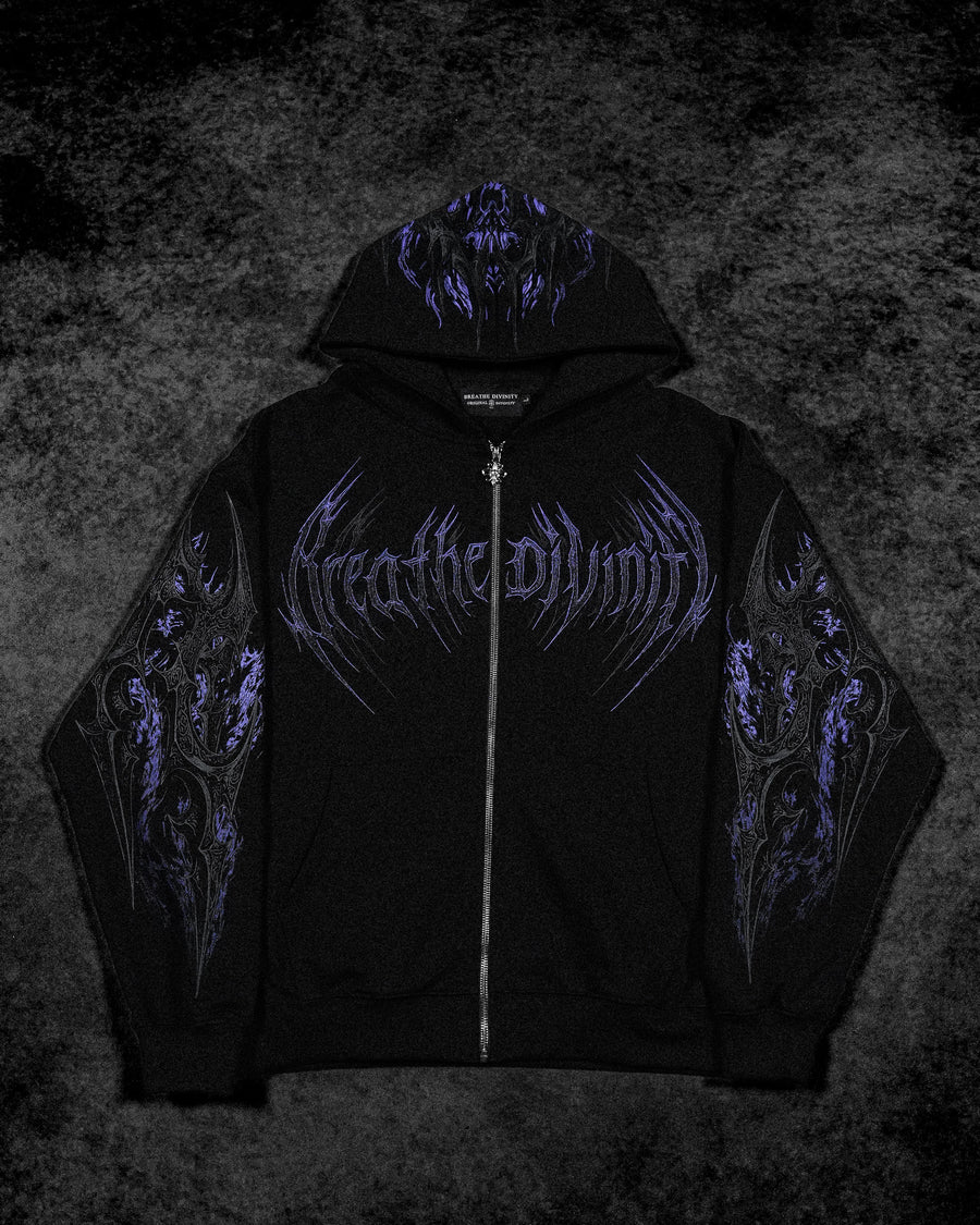 Berserker Oversized Zip-up Hoodie [DUSK] – Breathedivinity