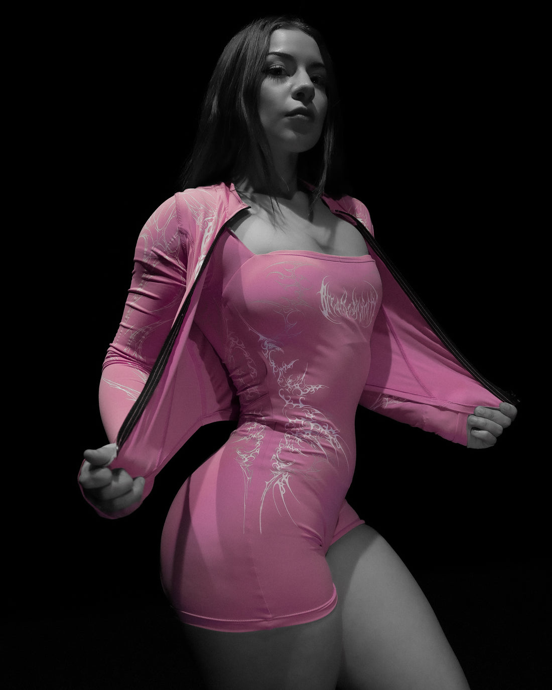 Women's Void Tech™ Moonveil Zip-up Compression jacket [STRAWBERRY]