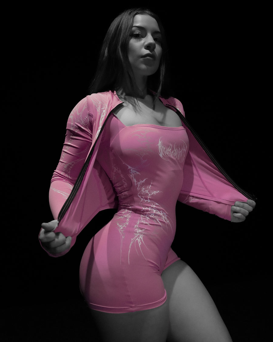 Women's Void Tech™ Moonveil Zip-up Compression jacket [STRAWBERRY]