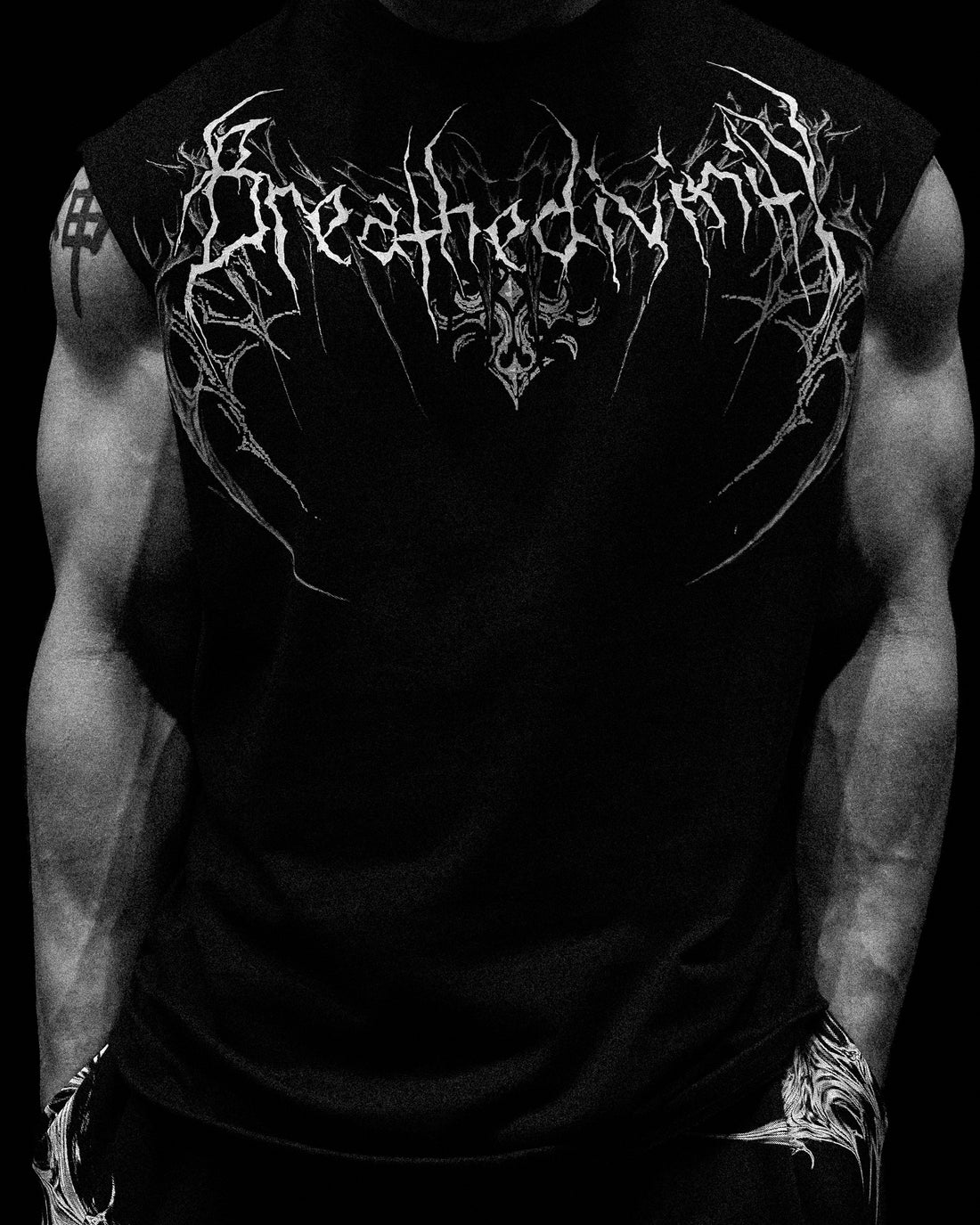 Heaven's Gate Cut-off Tee  [VOID BLACK]