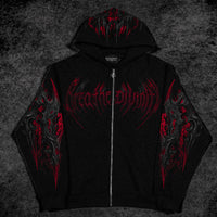 Berserker Oversized Zip-up Hoodie [HELLFIRE]