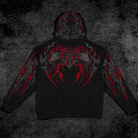 Berserker Oversized Zip-up Hoodie [HELLFIRE]