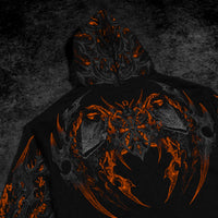 Berserker Oversized Zip-up Hoodie [SCORCH]