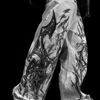 Soul Decay Oversized Distressed Denim Jeans [DIVINE WHITE]