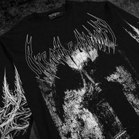 Death Portrait Oversized Longsleeve T-shirt [VOID BLACK]