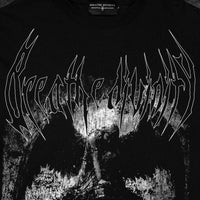 Death Portrait Oversized Longsleeve T-shirt [VOID BLACK]