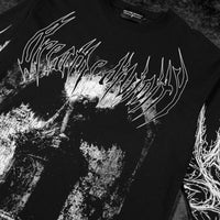 Death Portrait Oversized Longsleeve T-shirt [VOID BLACK]