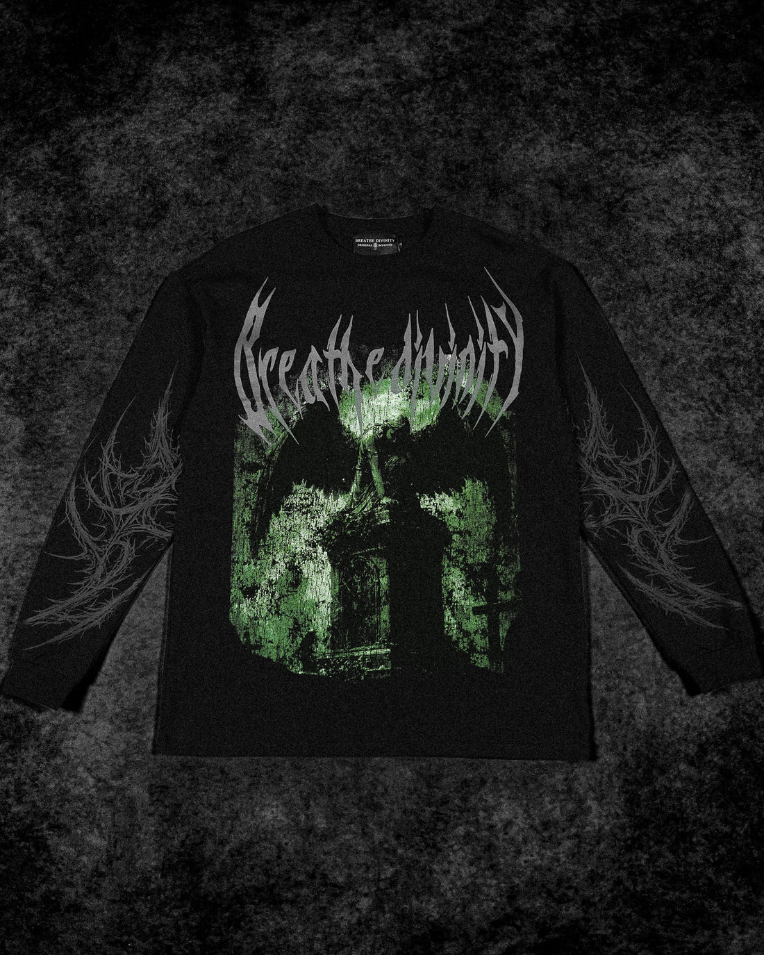 Death Portrait Oversized Longsleeve T-shirt [SOMBER]