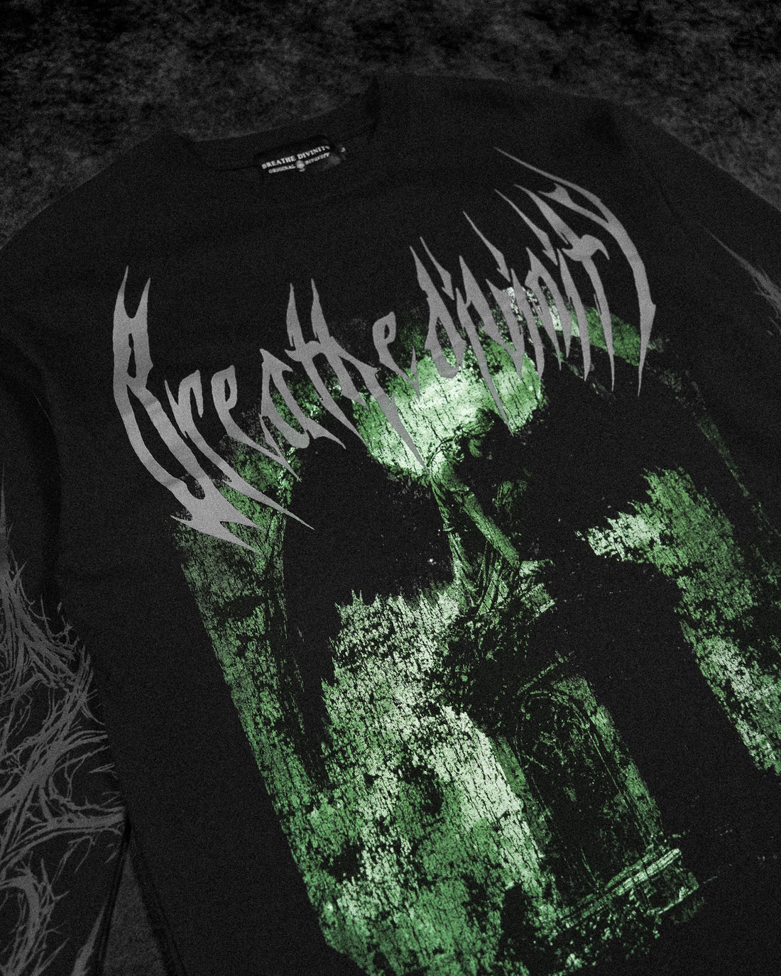Death Portrait Oversized Longsleeve T-shirt [SOMBER]