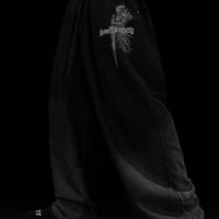 Shadow Monarch Uncuffed Banana Shape Sweatpants [SMOKE WASHED]