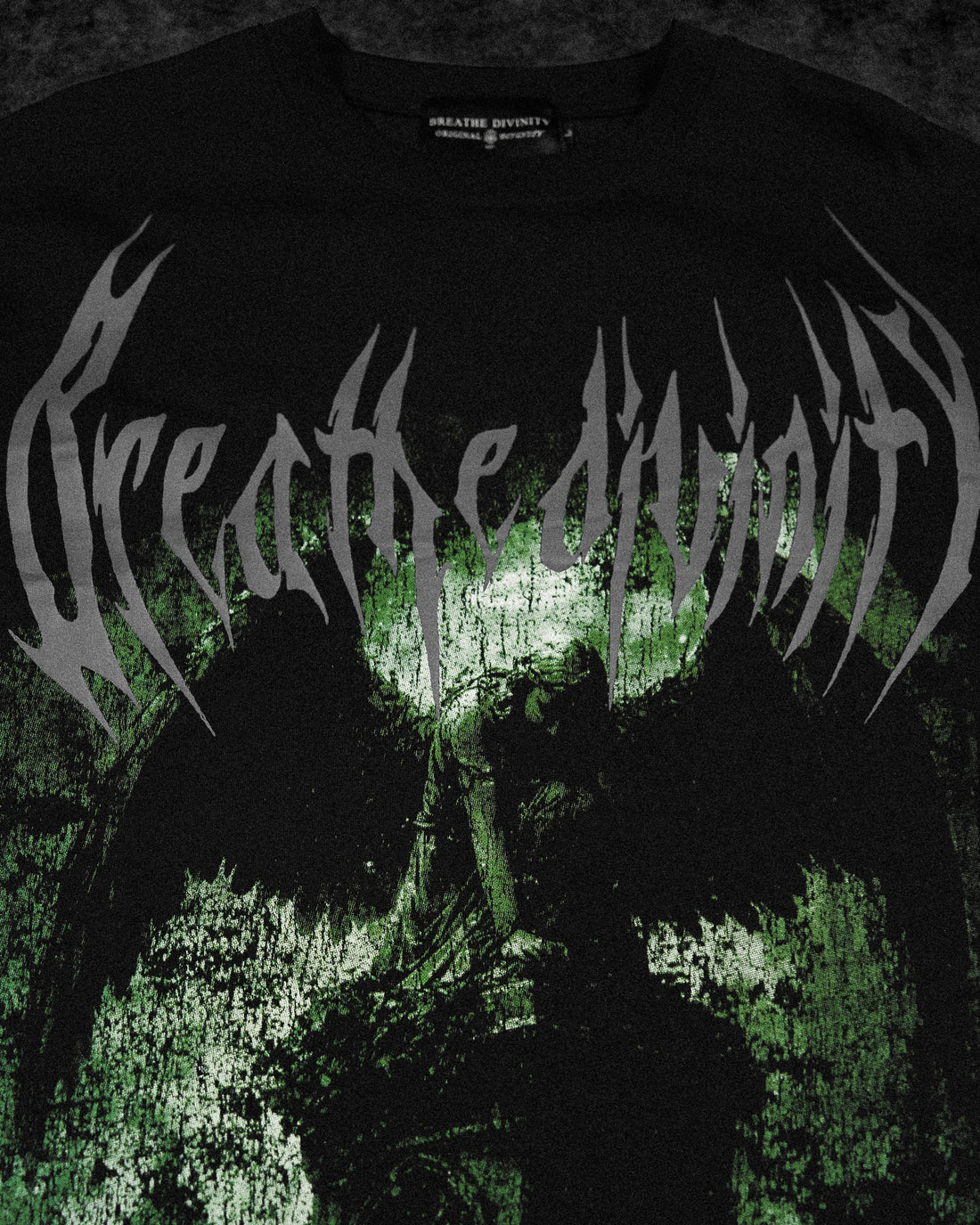 Death Portrait Oversized Longsleeve T-shirt [SOMBER]