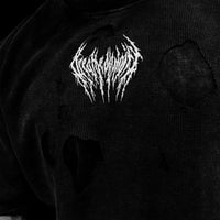 Tarnished Destroyed  Oversized T-shirt [GHOST]