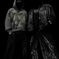 Grim Reaper Embroidered Oversized Zip-up Hoodie [GHOST]