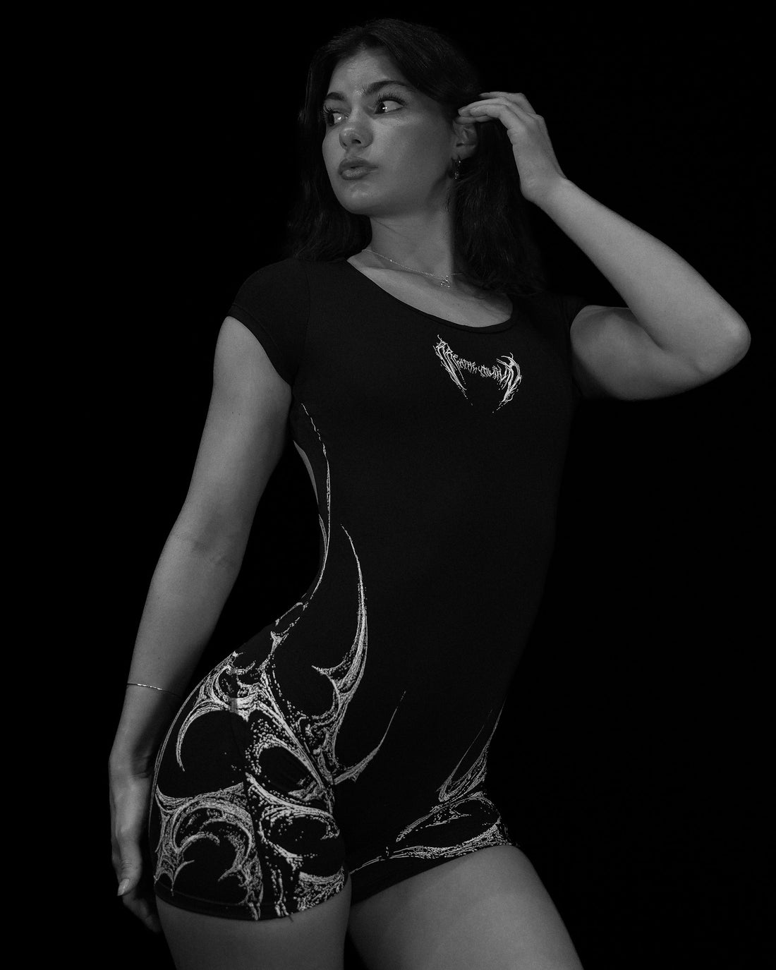 Womens Void Tech™ Revenant Open Back Bodysuit [VOID BLACK]