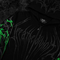 Immortality Oversized Zip-Up Hoodie [GLOW IN THE DARK]