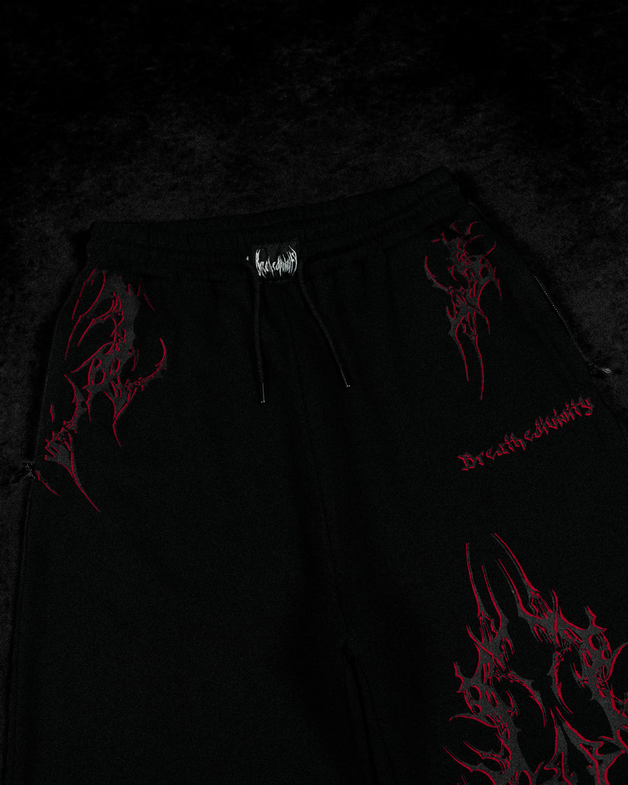 Archangel Blade Uncuffed luxury sweatpants [HELLFIRE RED]