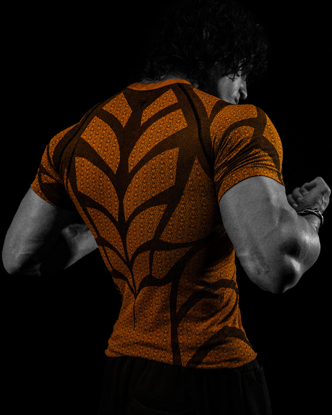 Doom Tech™ Spider-Corpse Short Sleeve Compression [PUMPKIN]