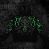 Immortality Oversized Zip-Up Hoodie [GLOW IN THE DARK]