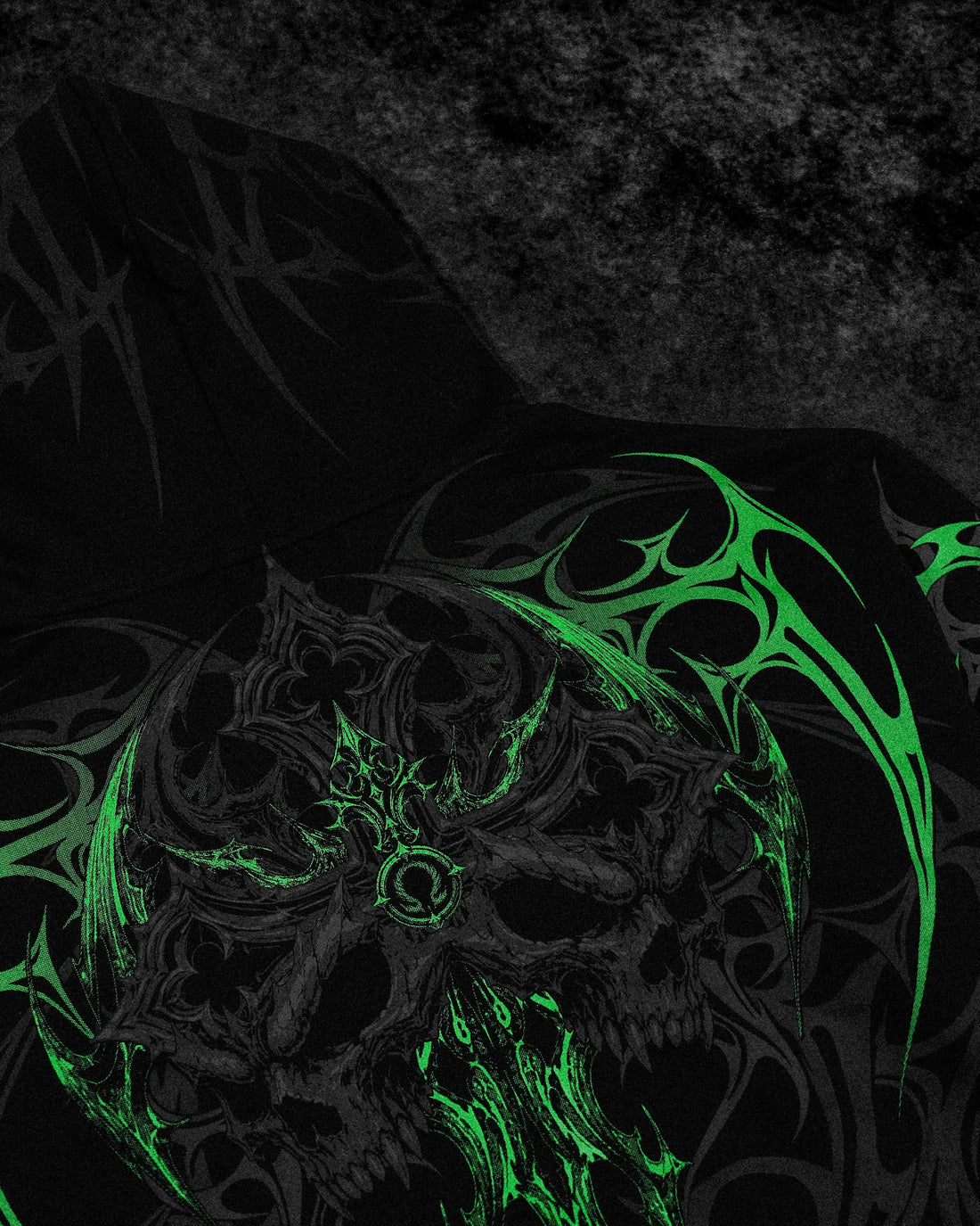 Immortality Oversized Zip-Up Hoodie [GLOW IN THE DARK]