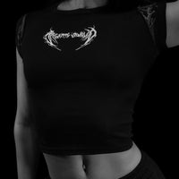 Women's Requiem Baby Tee [VOID BLACK]