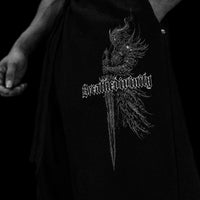 Shadow Monarch Uncuffed Banana Shape Sweatpants [VOID BLACK]