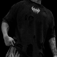 Tarnished Destroyed  Oversized T-shirt [GHOST]
