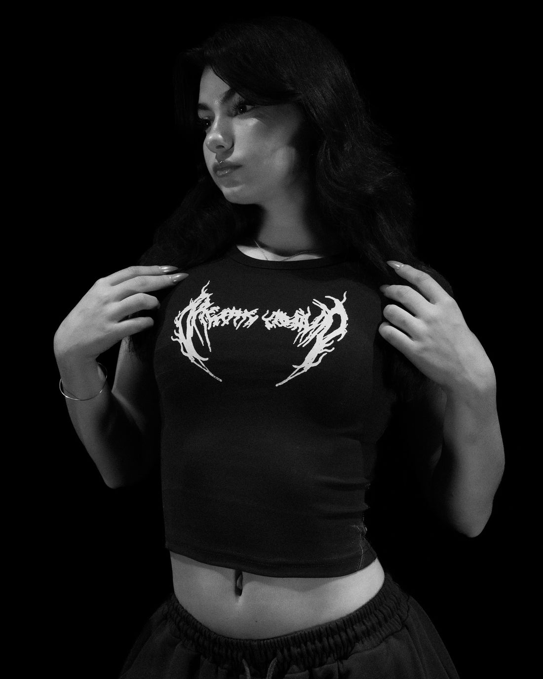 Covenant Fitted Baby Tee [VOID BLACK]