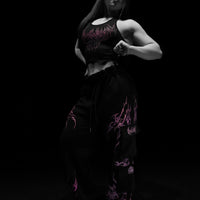 Women's Duskraven Uncuffed luxury Cargos [BLOSSOM PINK]