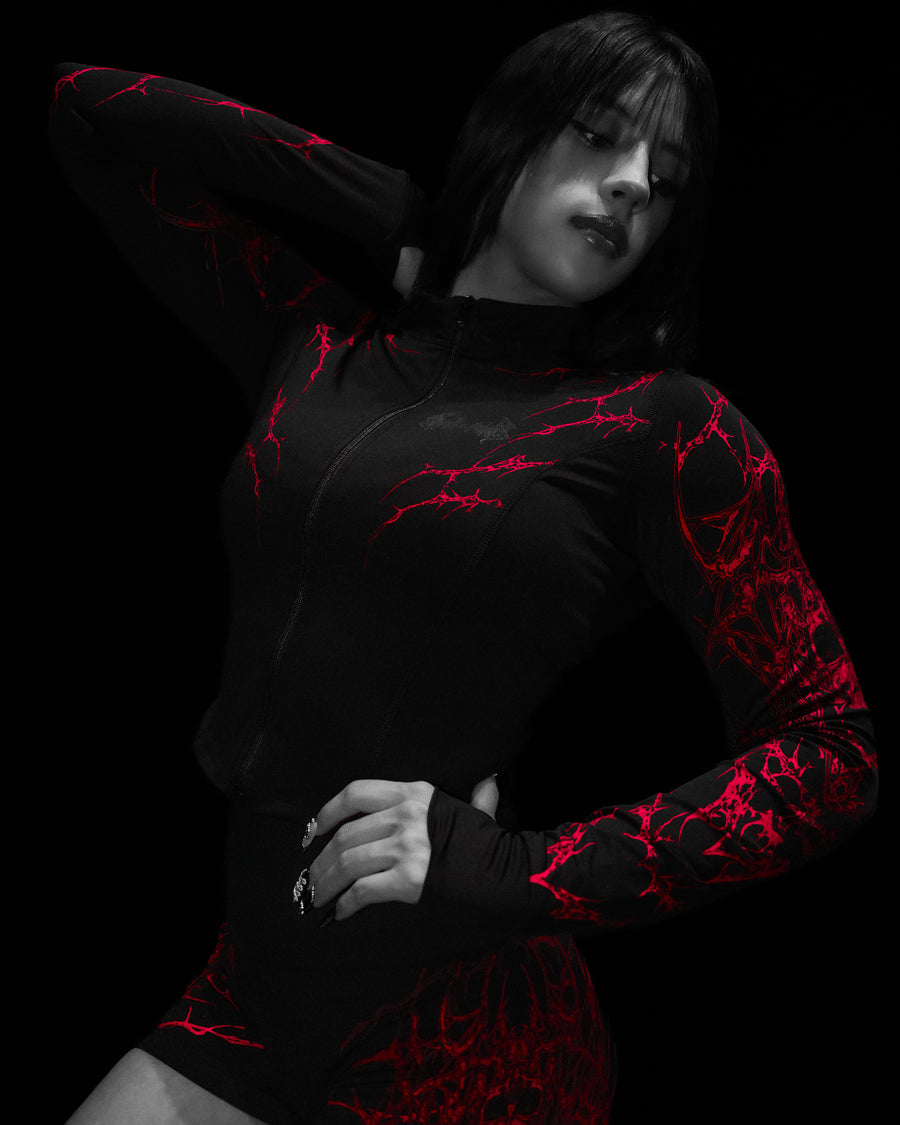 Women's Void Tech™ Widowmaker Zip-up Compression Jacket [NIGHTMARE]