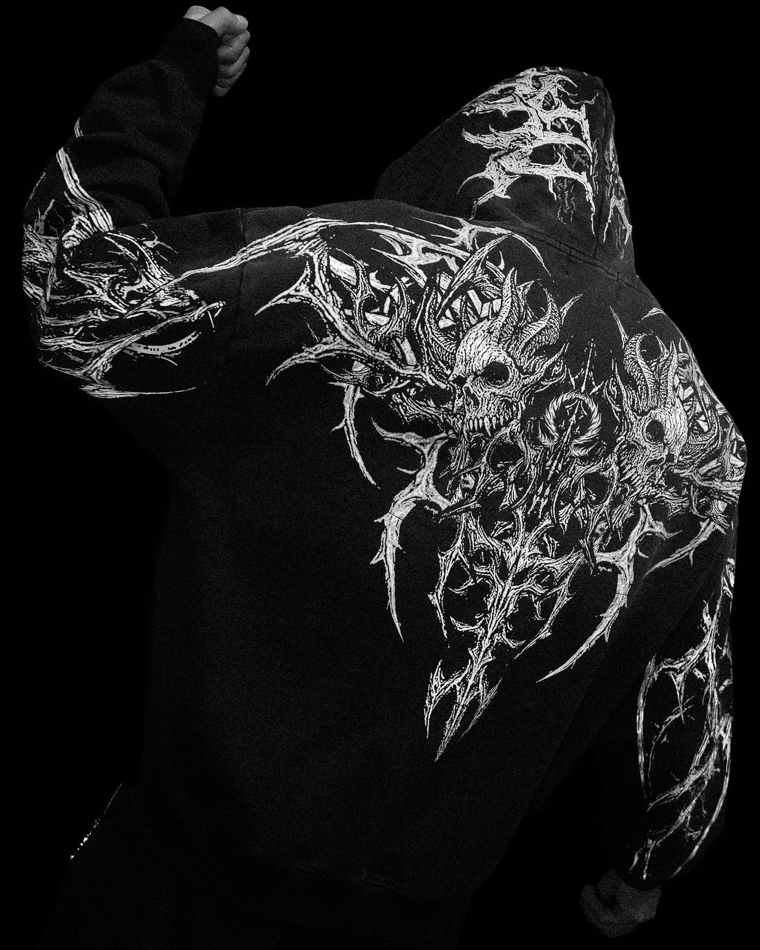 Nightreign Oversized pullover hoodie [SMOKE]