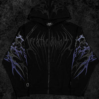 Immortality Oversized Zip-Up Hoodie [DUSK]