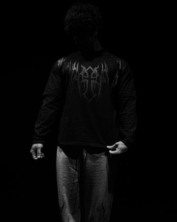 Heavenly Oversized Longsleeve T-shirt [DARKNESS]