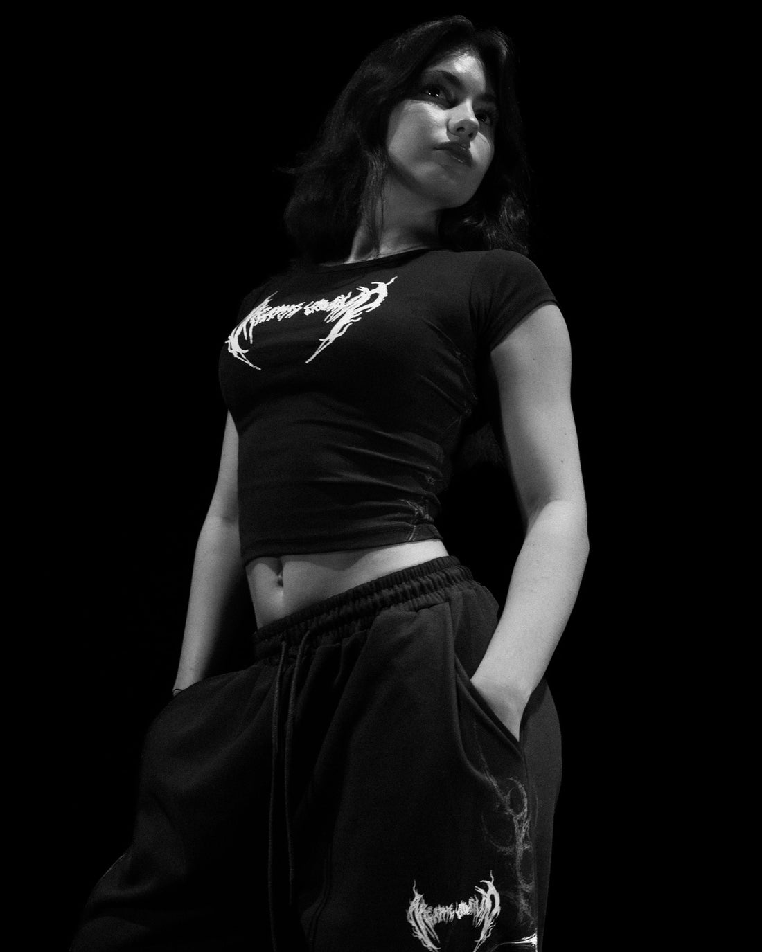 Covenant Fitted Baby Tee [VOID BLACK]