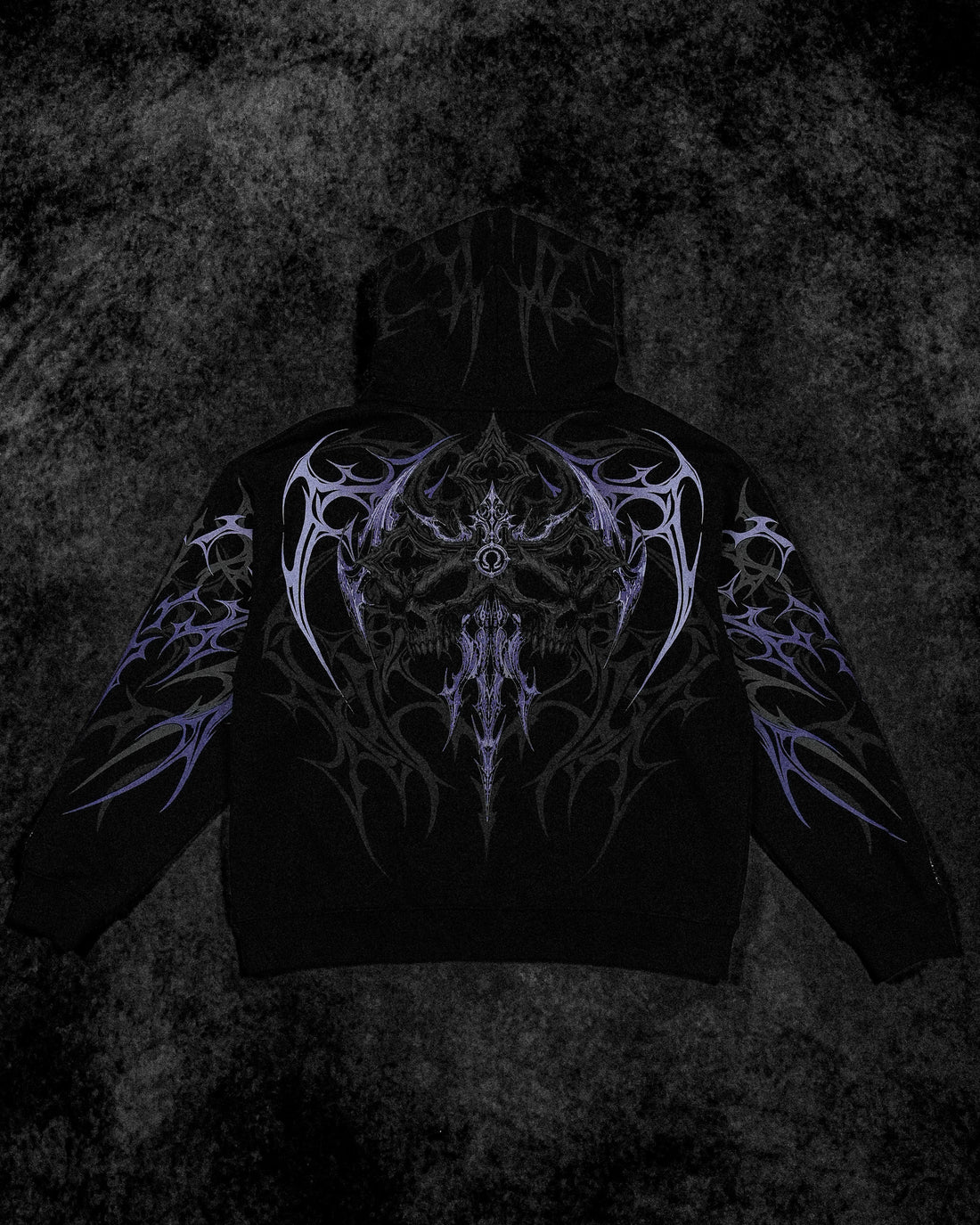 Immortality Oversized Zip-Up Hoodie [DUSK]