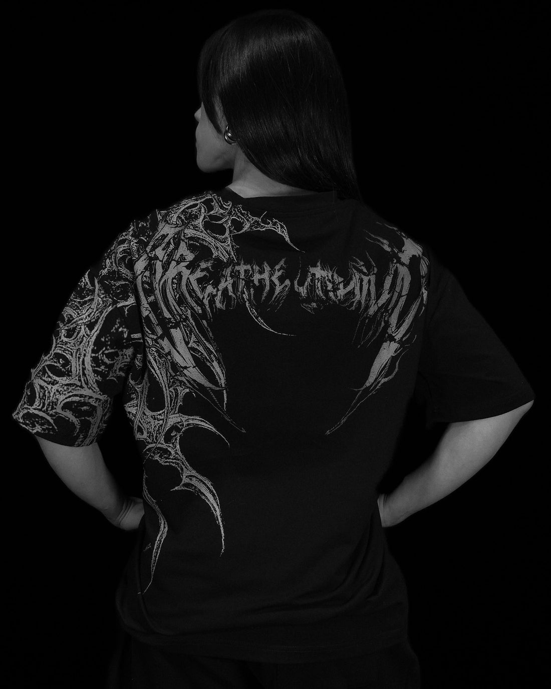 Womens Immoria Oversized Lightweight Tee [VOID BLACK]