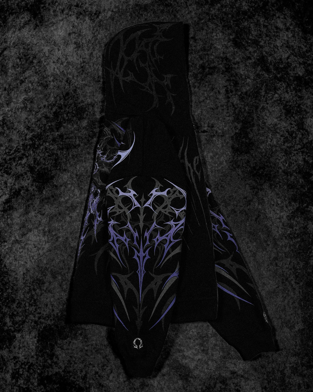 Immortality Oversized Zip-Up Hoodie [DUSK]